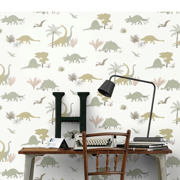 Hibou Home Dinosaur wall paper non woven wall paper decoration maximalist - Picture 2 of 7